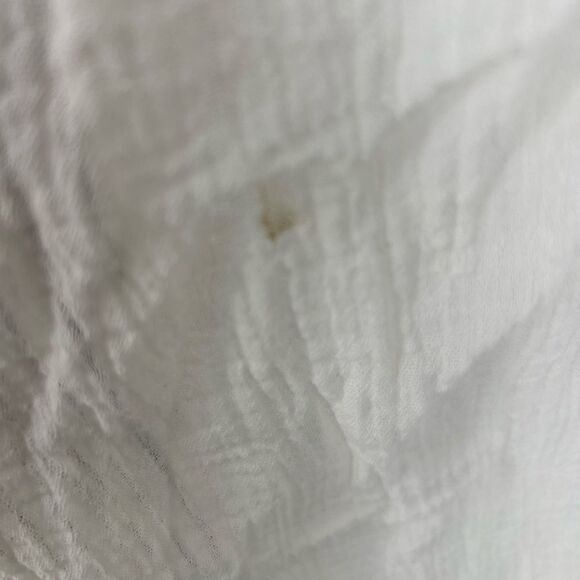 The Handloom Los Angeles Cotton White  Kimono with tassels - Picture 5 of 5